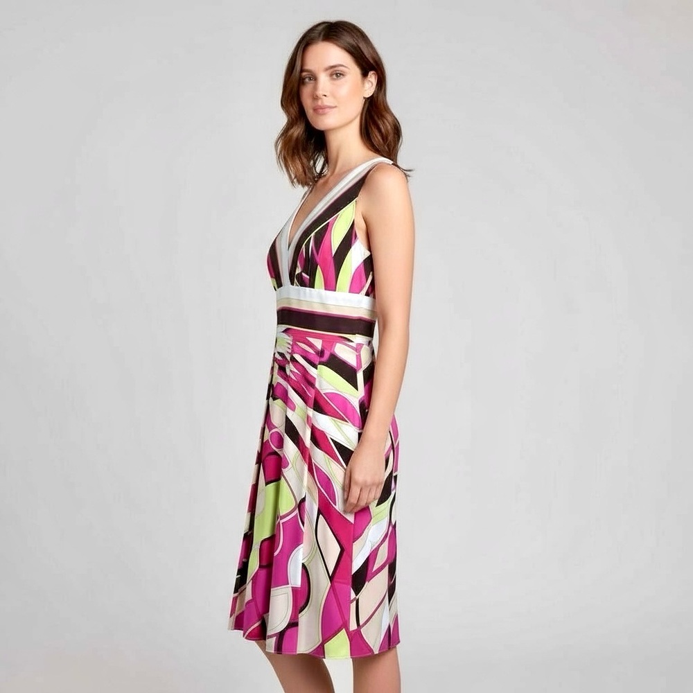 Custom Emilio Pucci Print Dress – one of a kind! Size 12